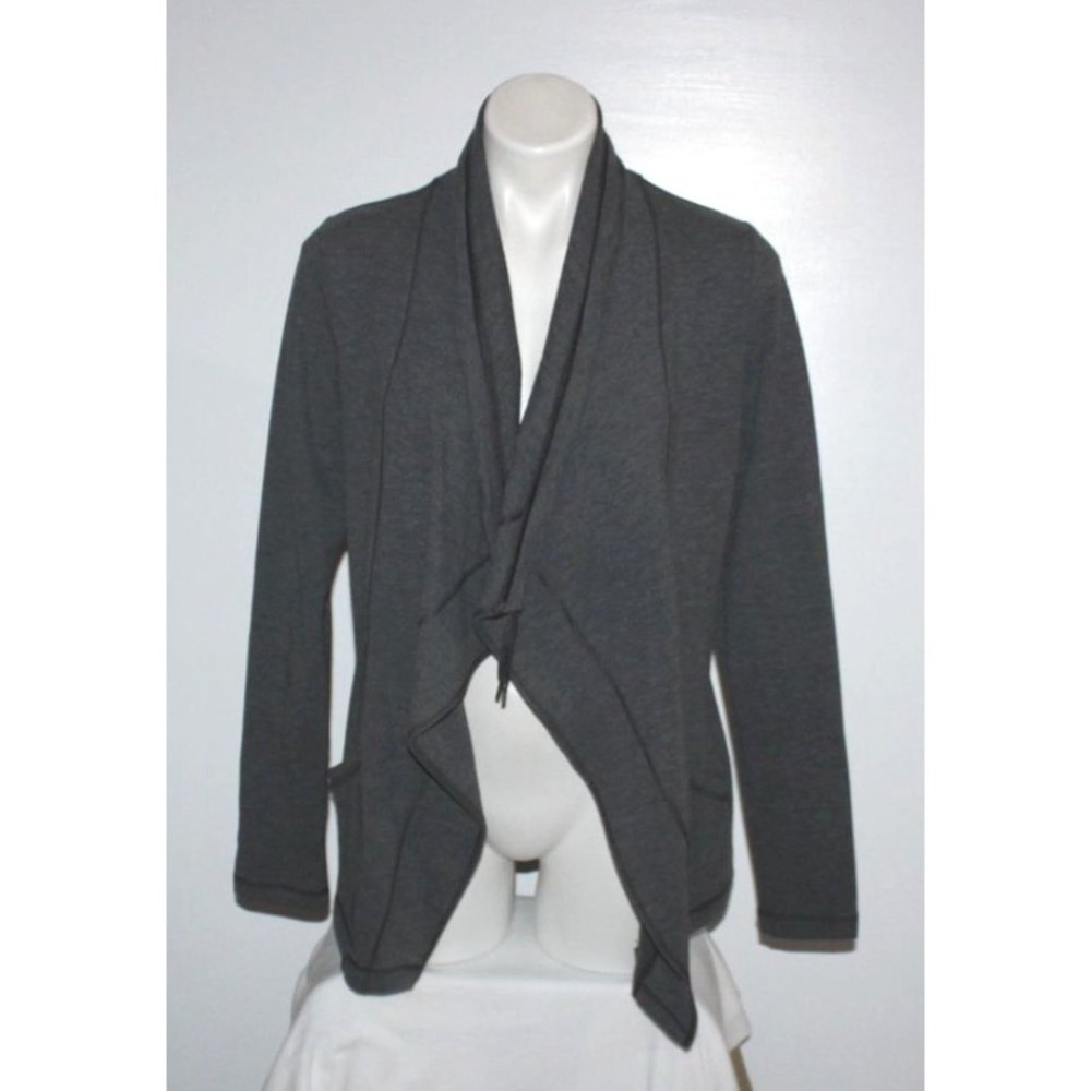 LUCY Women's Gray Cardigan Top Wrap Size M